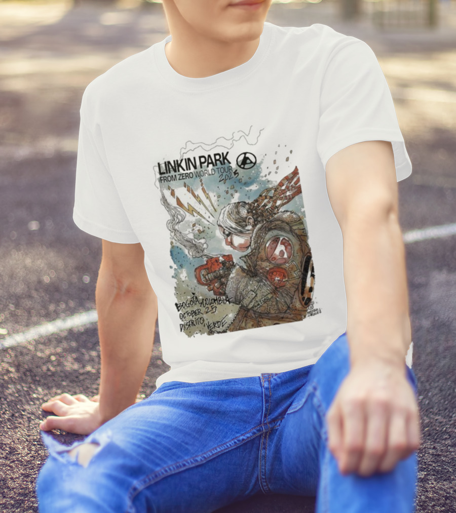 Linkin Park From Zero World Tour Bogota Colombia Distrito Verde October 25 2025 T-Shirt
