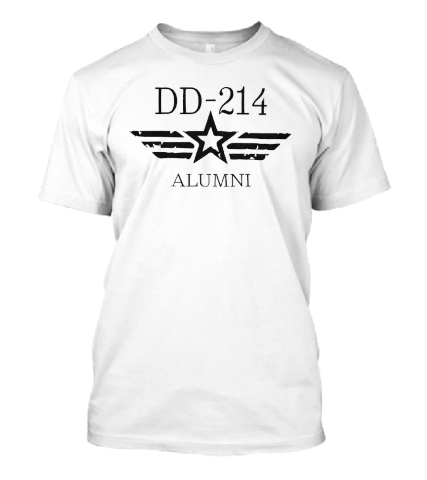 DD-214 Alumni Star Emblem Military Veteran Tribute T-Shirt
