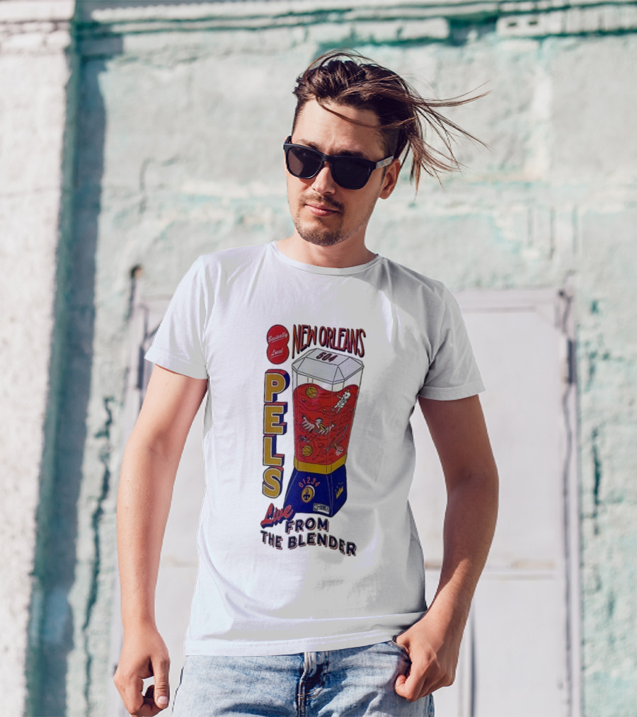 New Orleans Pels 504 Live From The Blender Basketball Basically Local T-Shirt