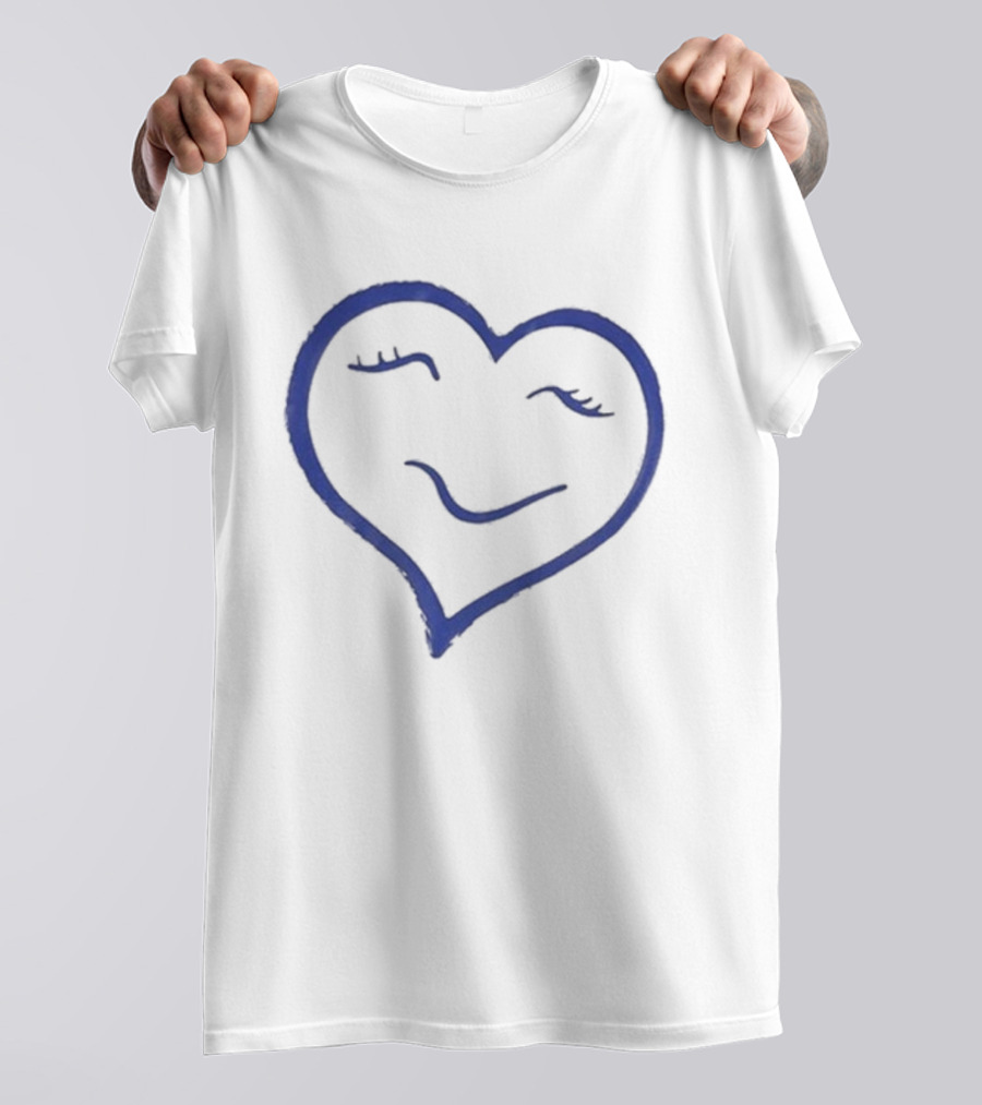 Shania Twain Foundation Heart Logo Blue Outline T-Shirt