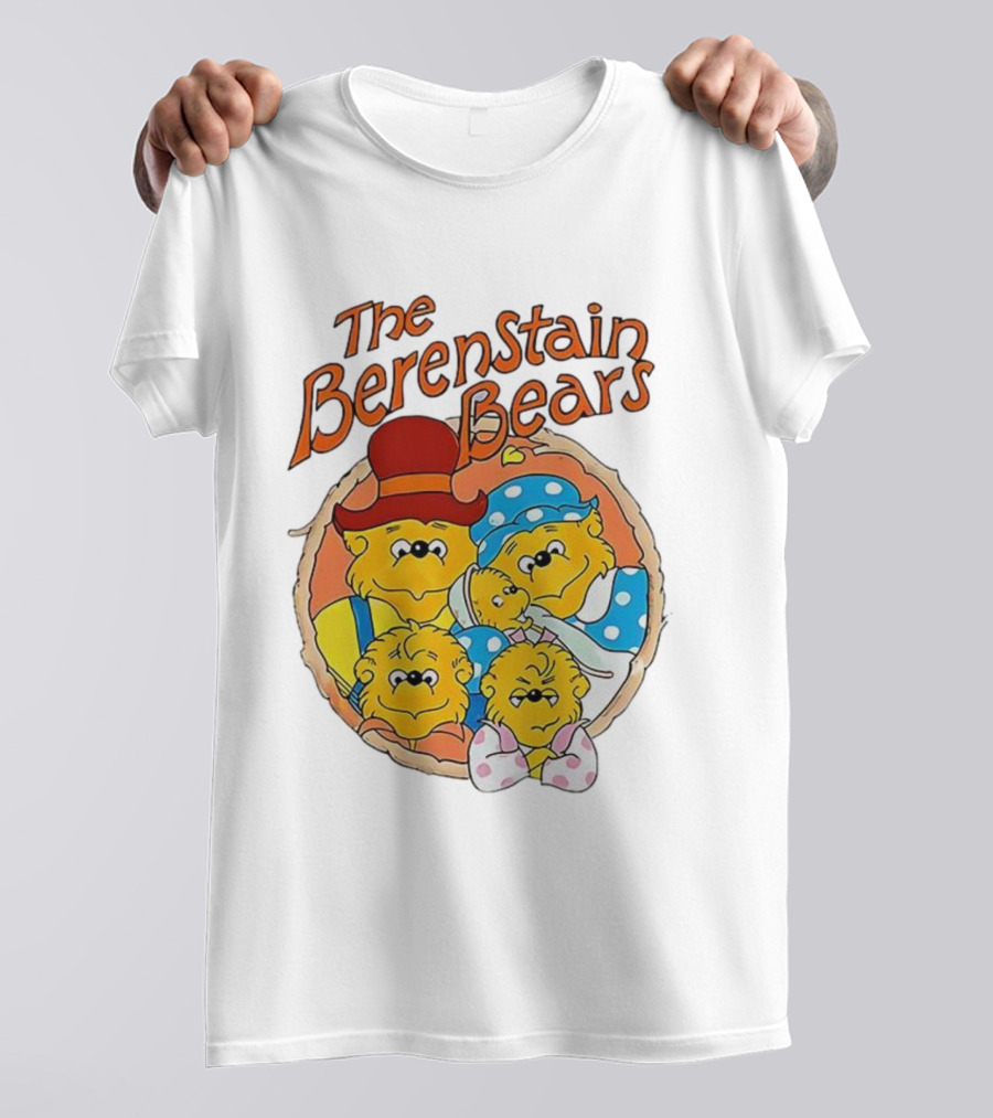 The Berenstain Bears Family Cartoon Nostalgia Vintage Style T-Shirt