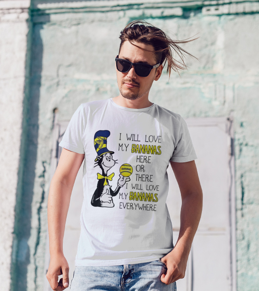 The Cat In The Hat Bananas Love My Bananas Everywhere T-Shirt
