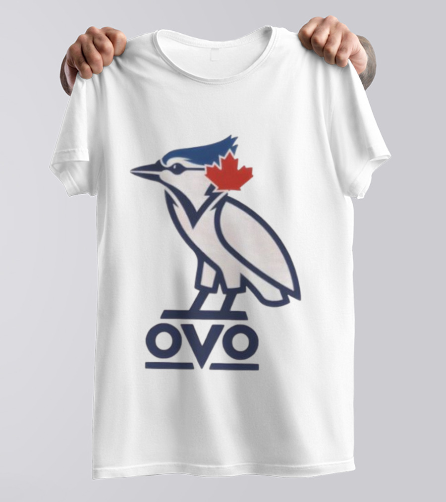 Toronto Blue Jays OVO Owl Maple Leaf Emblem T-Shirt