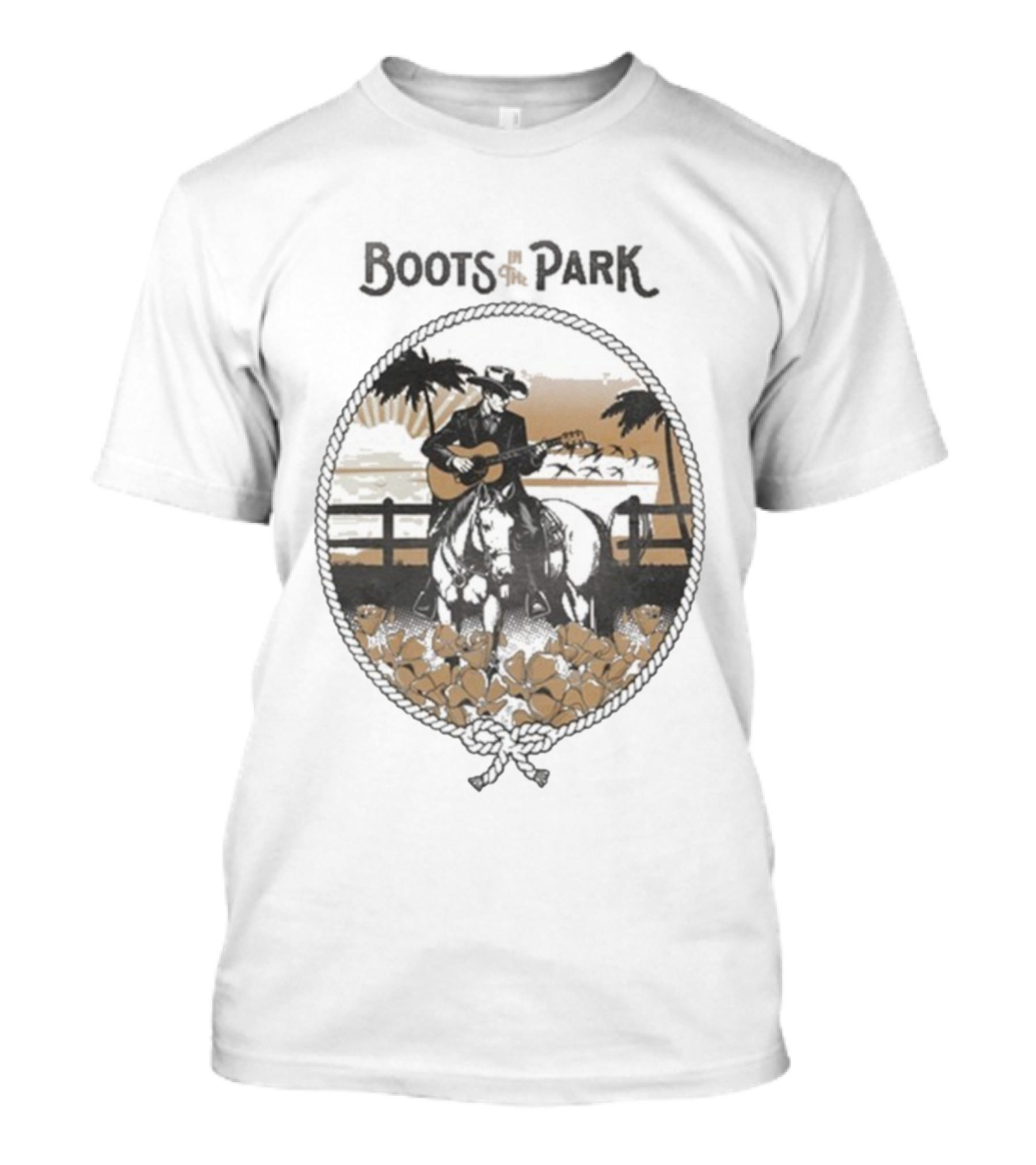 Boots In The Park San Juan Capistrano Cowboy Guitar 10.18.2025 T-Shirt