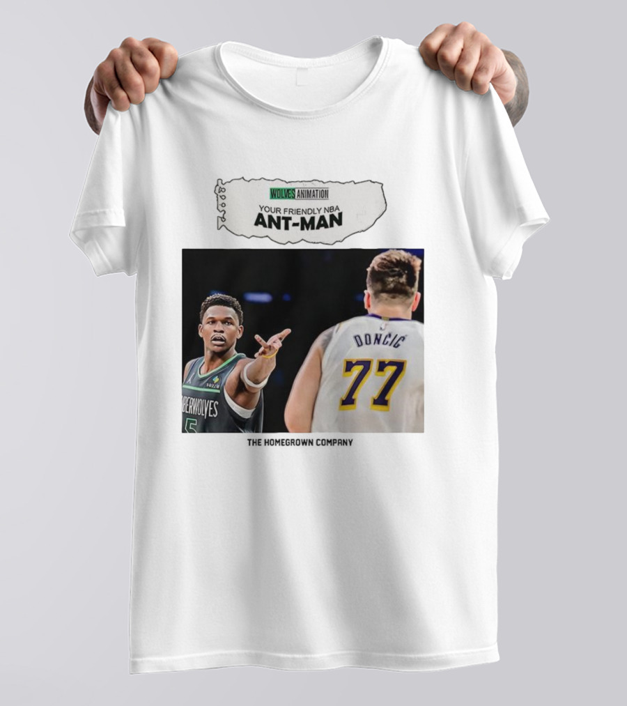 Wolves Animation Your Friendly NBA Ant-Man Dončić 77 T-Shirt