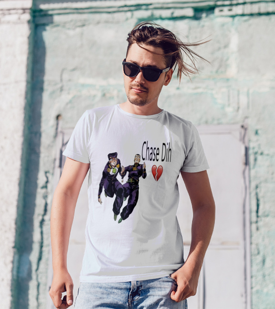 Jojo's Bizarre Adventure Chase Dih Heart Broken Iconic Characters Jump Action T-Shirt