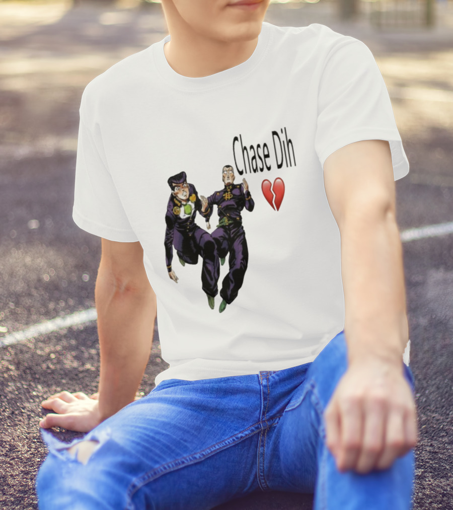 Jojo's Bizarre Adventure Chase Dih Heart Broken Iconic Characters Jump Action T-Shirt
