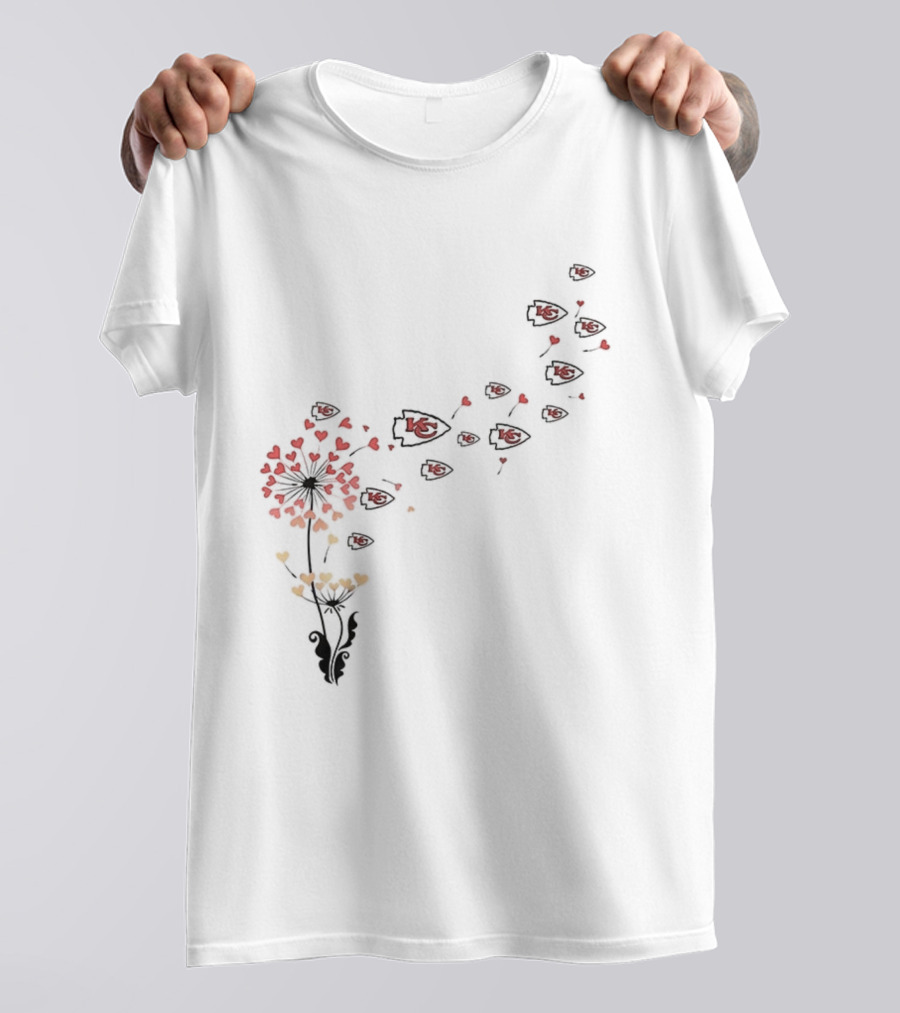 Kansas City Chiefs NFL Dandelion Football Lover Fan Apparel T-Shirt