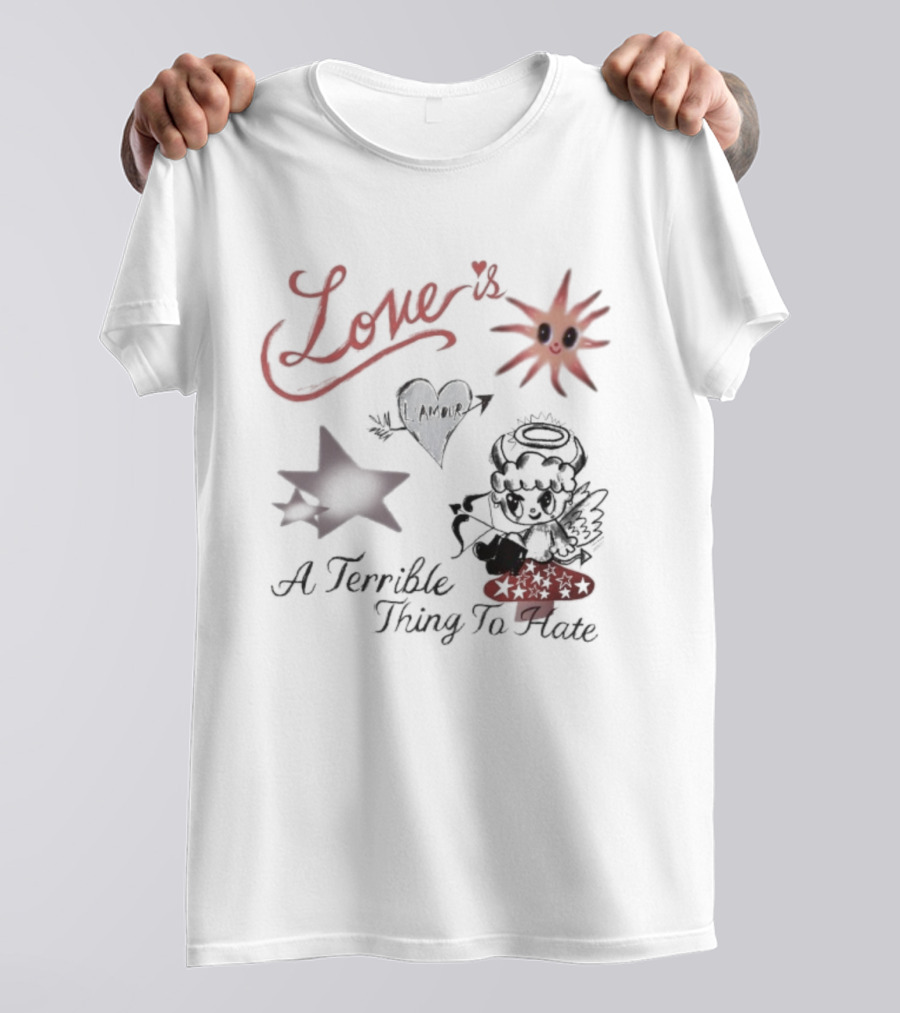 Love Is A Terrible Thing To Hate Heart Arrow And Sun With Stars T-Shirt