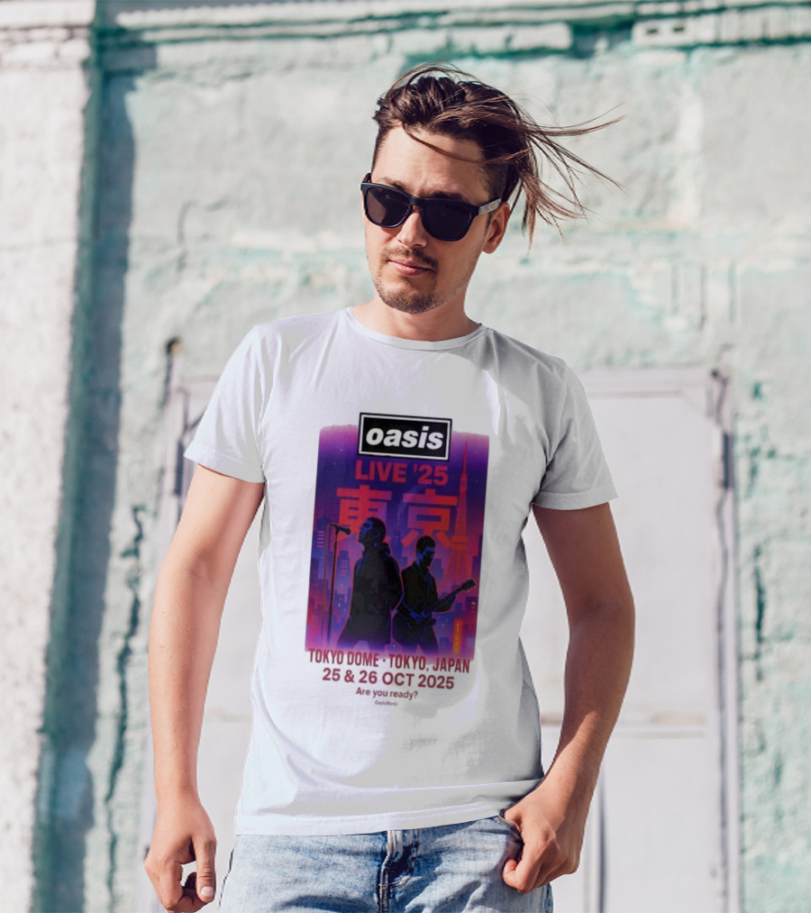 Oasis Live 2025 Tokyo Concert At Tokyo Dome October 25-26 Japan T-Shirt
