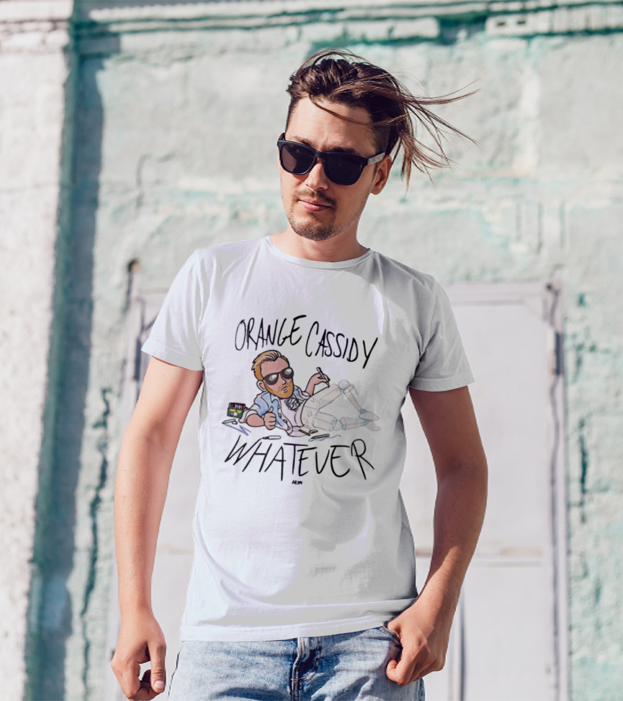 Orange Cassidy Whatever Relaxed Attitude Character T-Shirt
