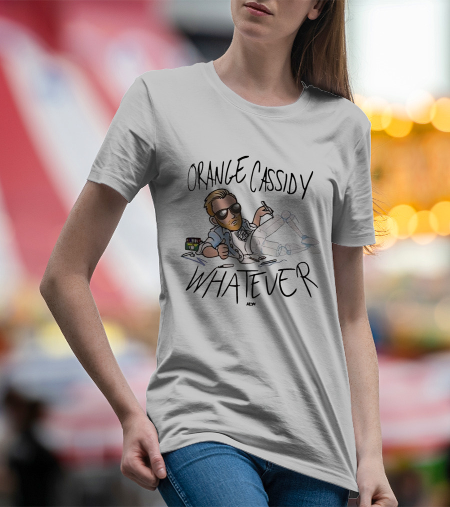 Orange Cassidy Whatever Relaxed Attitude Character T-Shirt