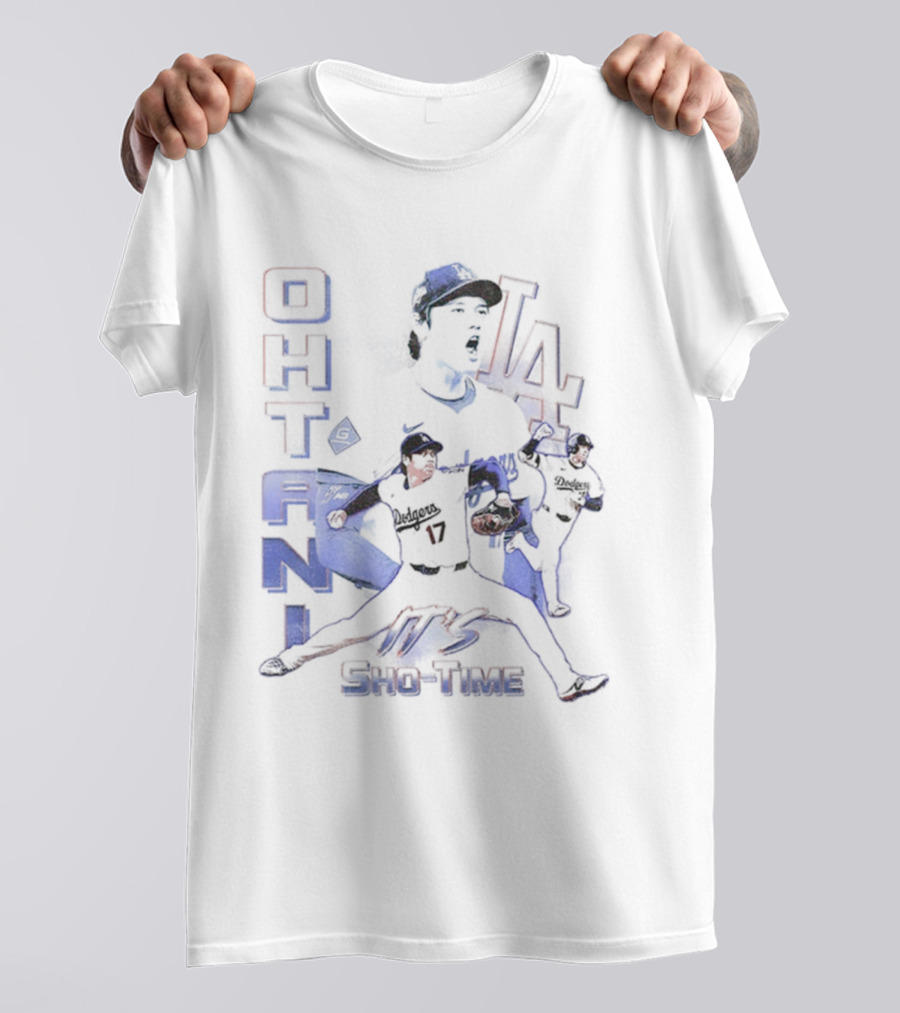 Shohei Ohtani 17 LA Dodgers Sho Time Baseball T-Shirt