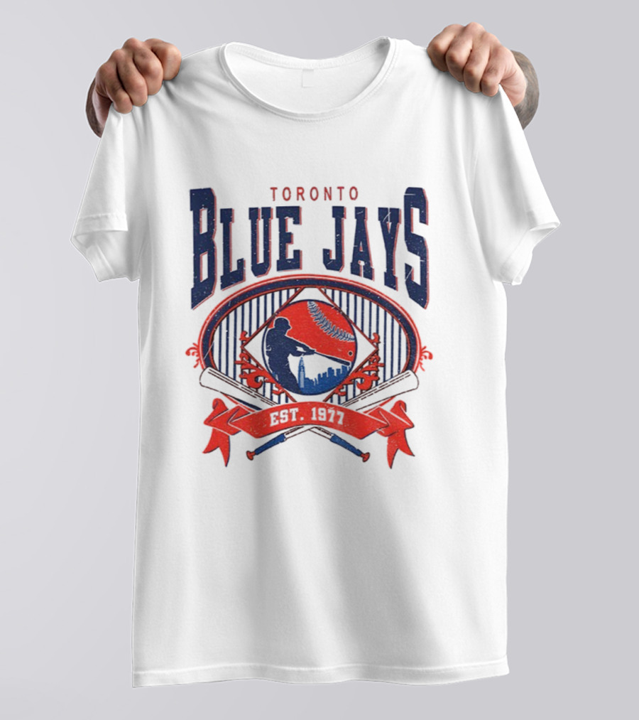 Toronto Blue Jays Vintage 90s Baseball Est 1977 Retro Toronto Blue Jays T-Shirt