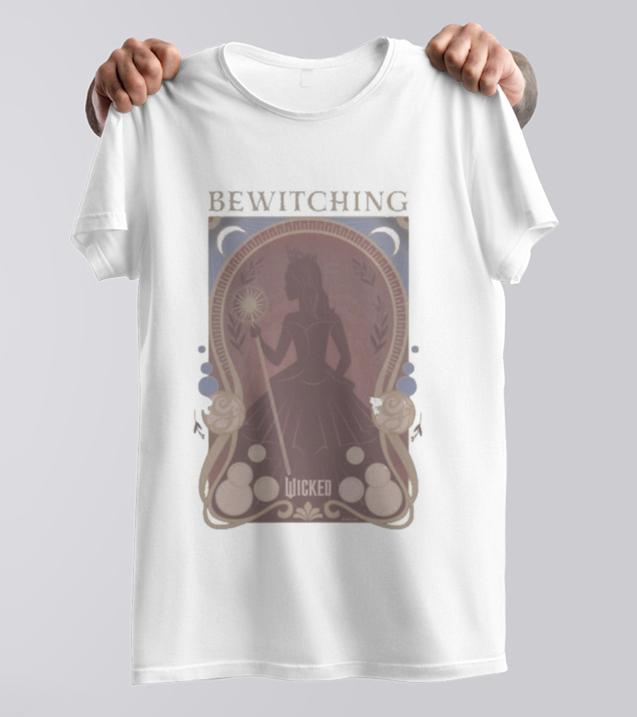 Bewitching Wicked Silhouette With Magical Wand And Crown T-Shirt