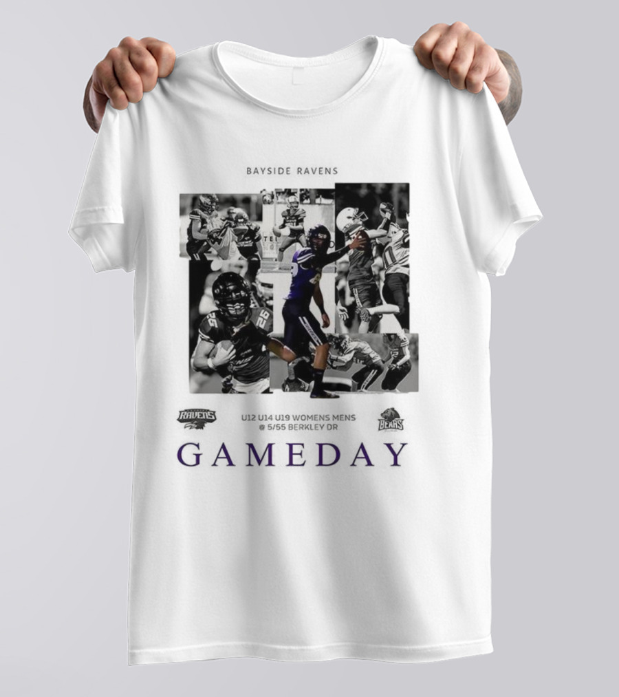 Baltimore Ravens Vs Chicago Bears NFL Rivalry 2025 Gameday T-Shirt