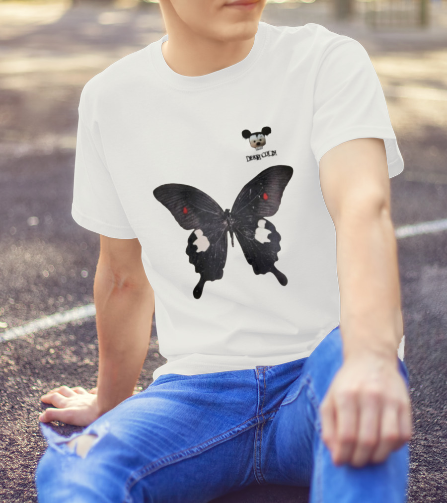 Cold Dead Butterfly Mouse Skull T-Shirt