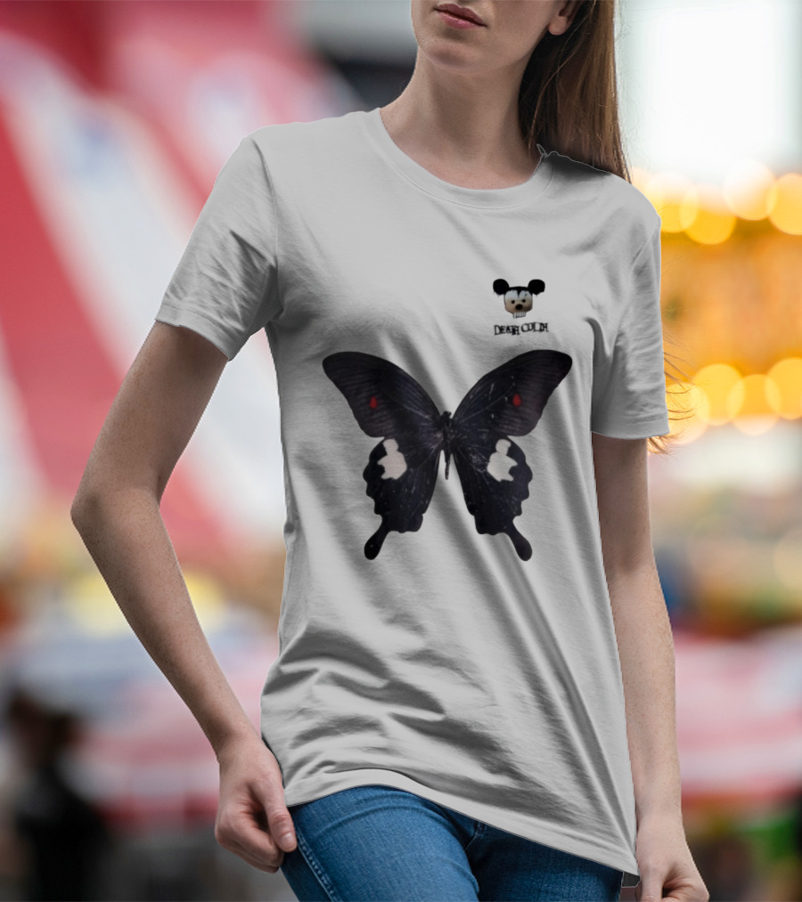 Cold Dead Butterfly Mouse Skull T-Shirt