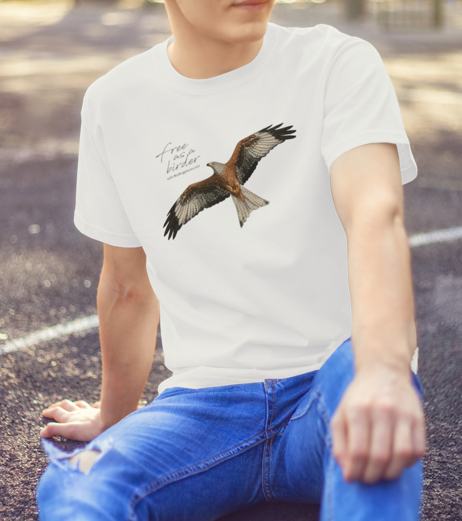 Eagle Free As A Birder Majestic Flight T-Shirt