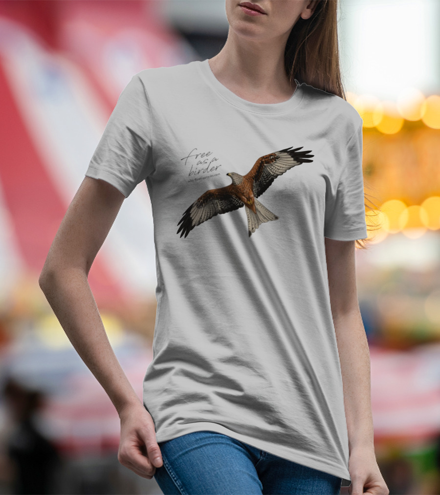 Eagle Free As A Birder Majestic Flight T-Shirt