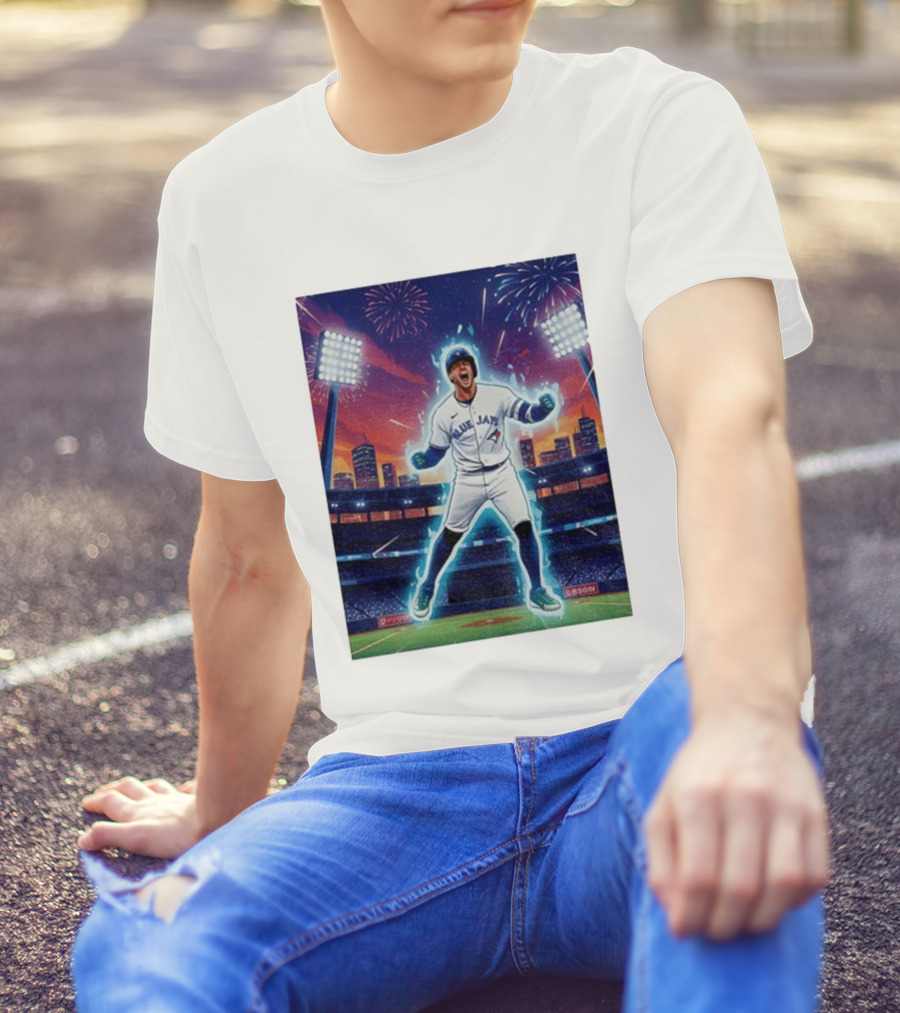 George Springer Blue Jays Fireworks Stadium Celebration Springer Dinger T-Shirt
