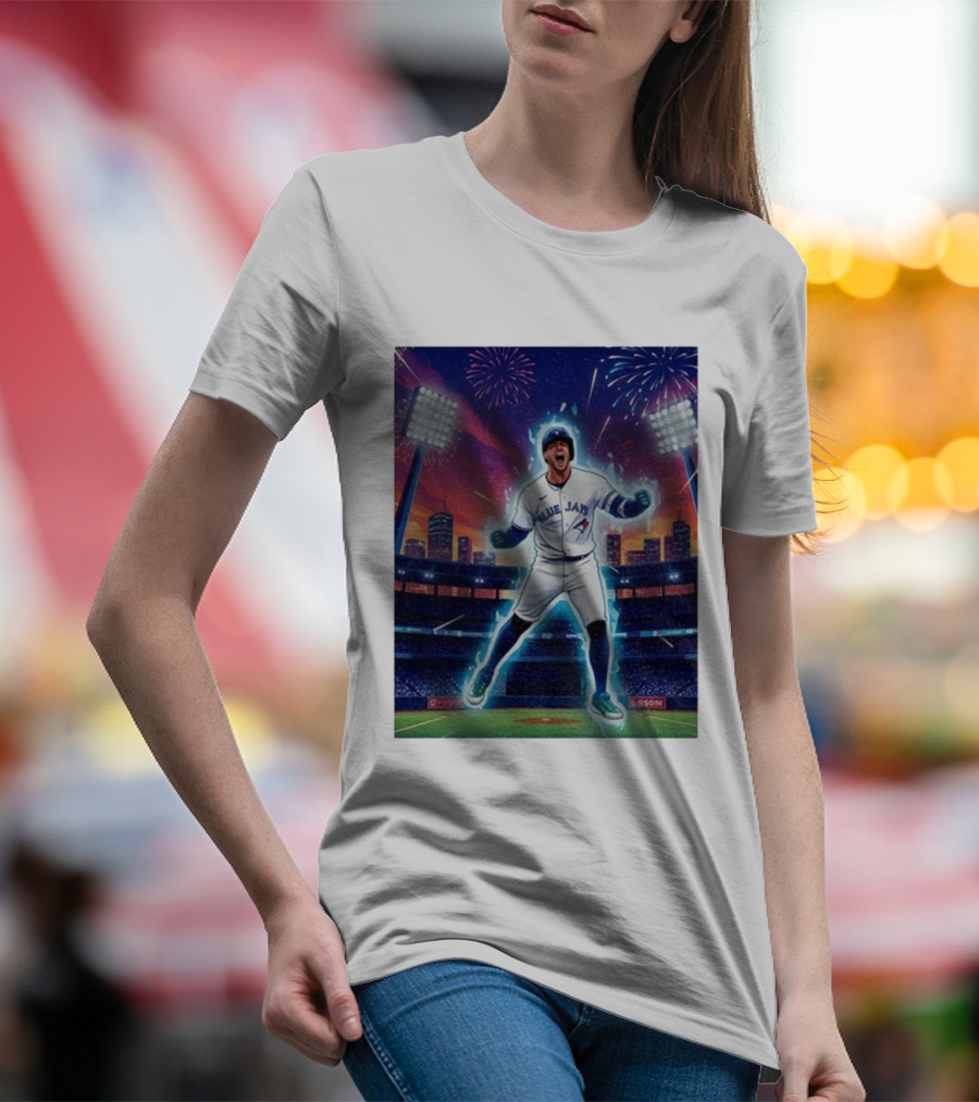 George Springer Blue Jays Fireworks Stadium Celebration Springer Dinger T-Shirt
