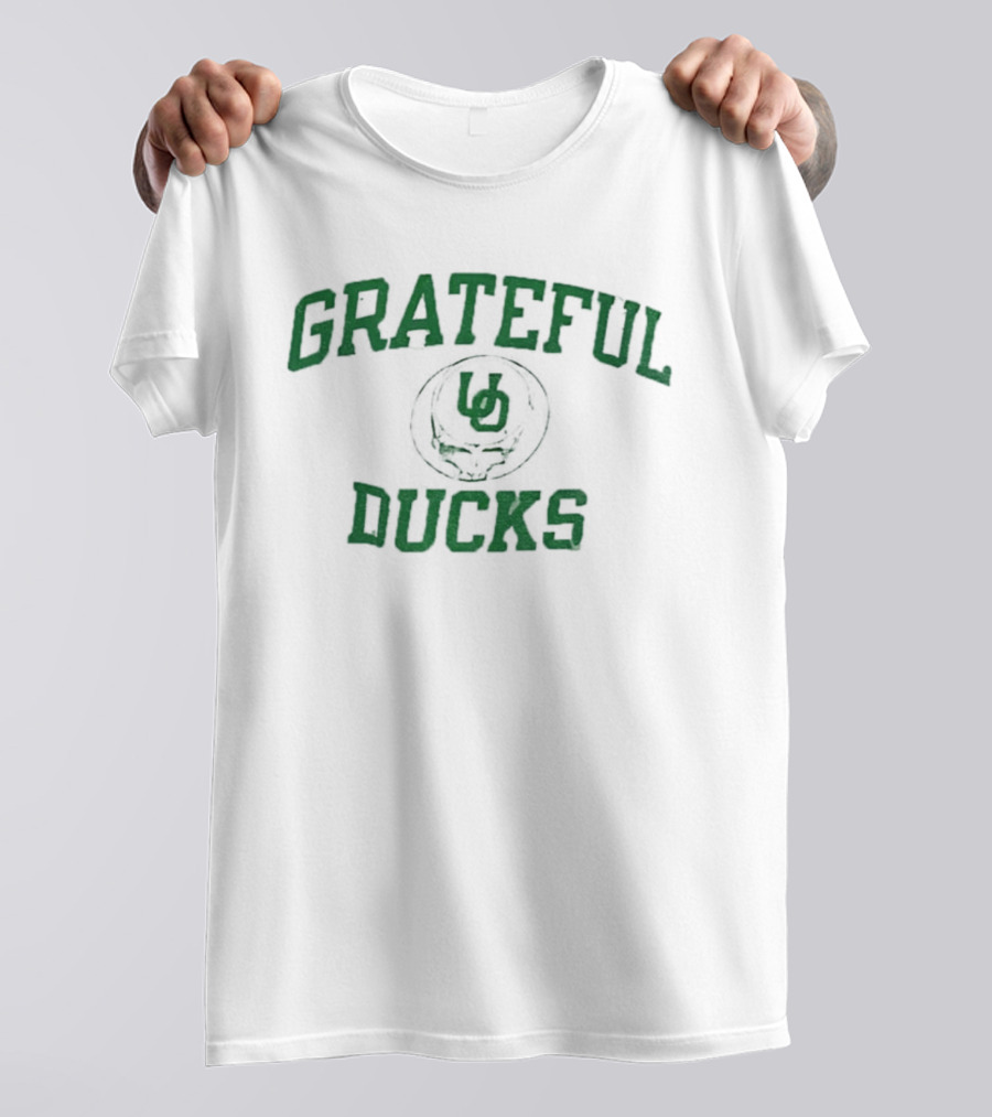 Grateful Dead X Oregon Ducks 2025 Skull Collaboration T-Shirt