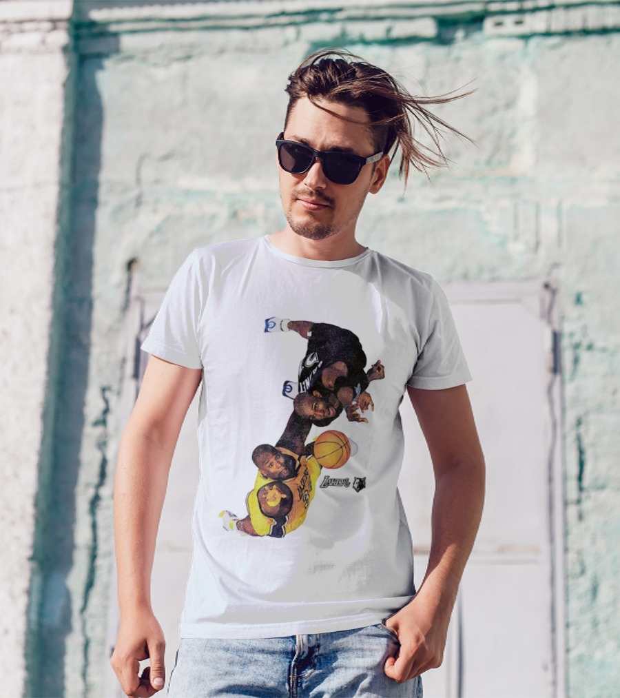 Kobe Bryant Los Angeles Lakers Kevin Garnett Minnesota Timberwolves NBA Vintage Rivalry T-Shirt