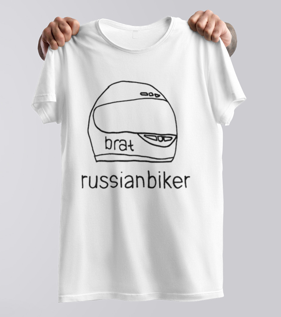 Brat Russianbiker Charli XCX Helmet Icons T-Shirt