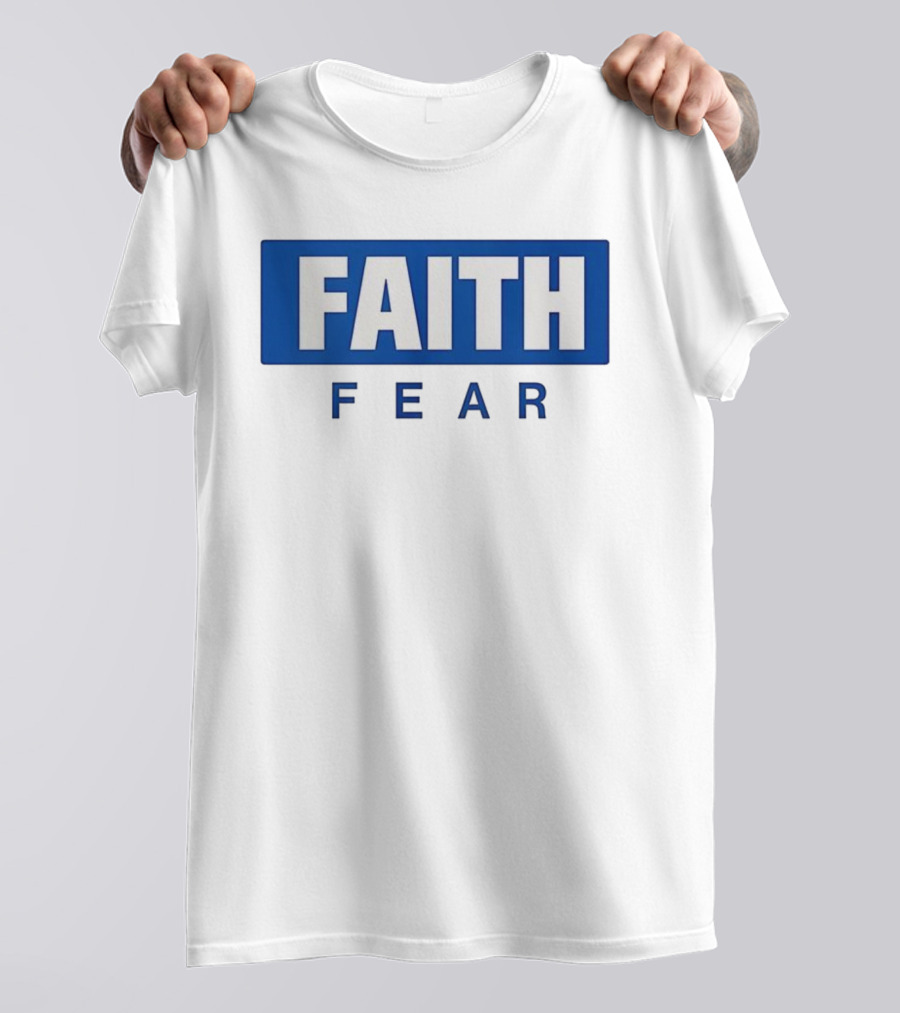 FAITH Over Fear Bold Block Lettering T-Shirt