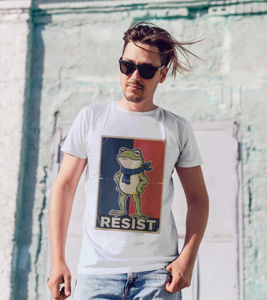 Resist Frog Stand No Kings Day T-Shirt
