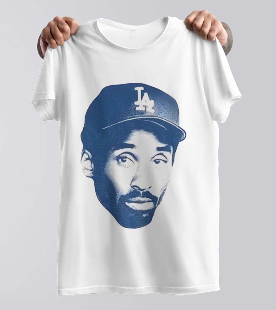 Kobe Bryant Los Angeles Dodgers MLB Vintage Big Face T-Shirt