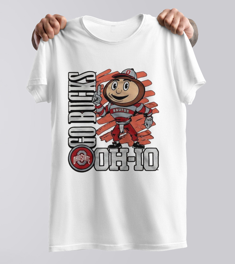 Ohio State Buckeyes Brutus Mascot Go Bucks OH-IO T-Shirt