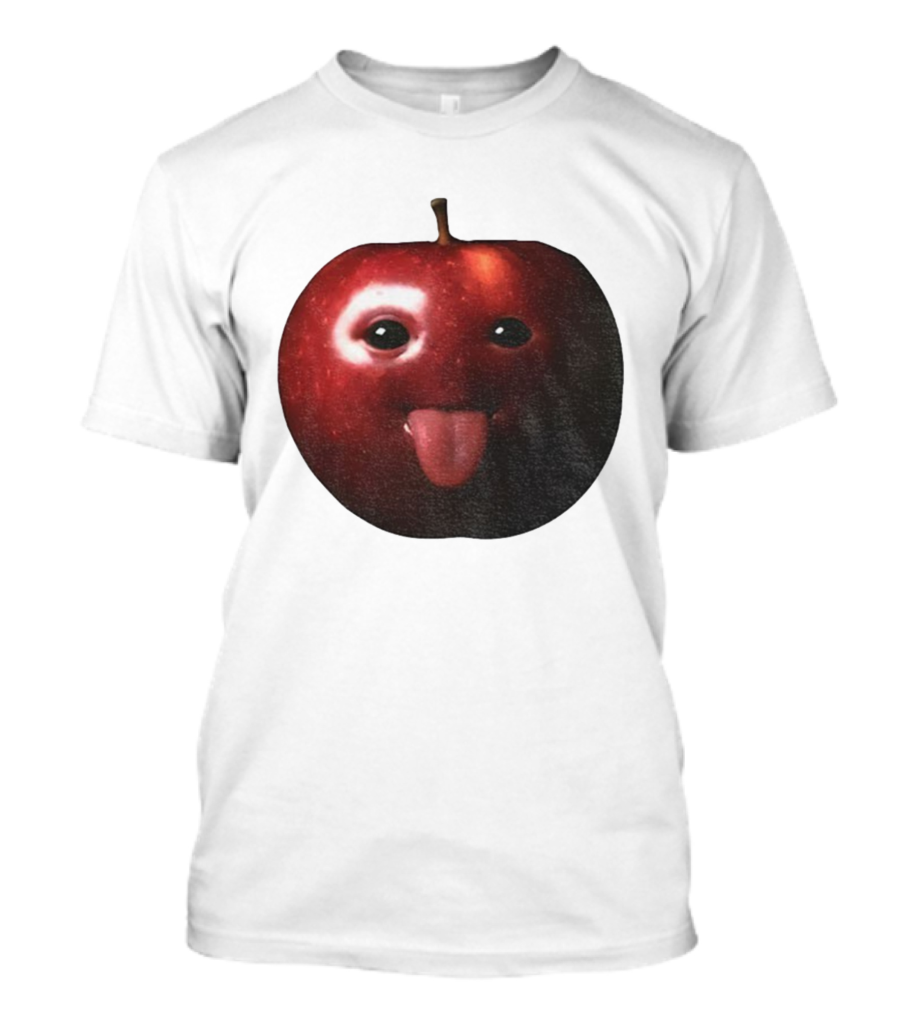 Silly AI Generated Apple Meme With Tongue Out T-Shirt