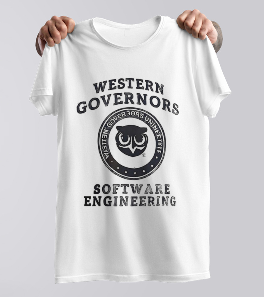 Western Governors University Software Engineering Owl Logo T-Shirt