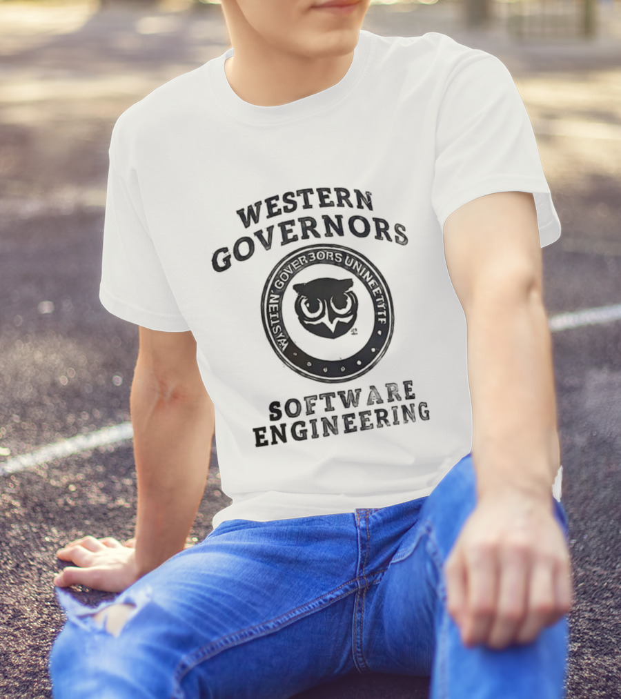 Western Governors University Software Engineering Owl Logo T-Shirt