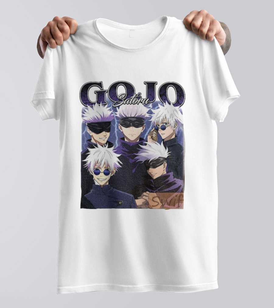 Gojo Satoru Jujutsu Kaisen Characters Anime Manga Fans T-Shirt
