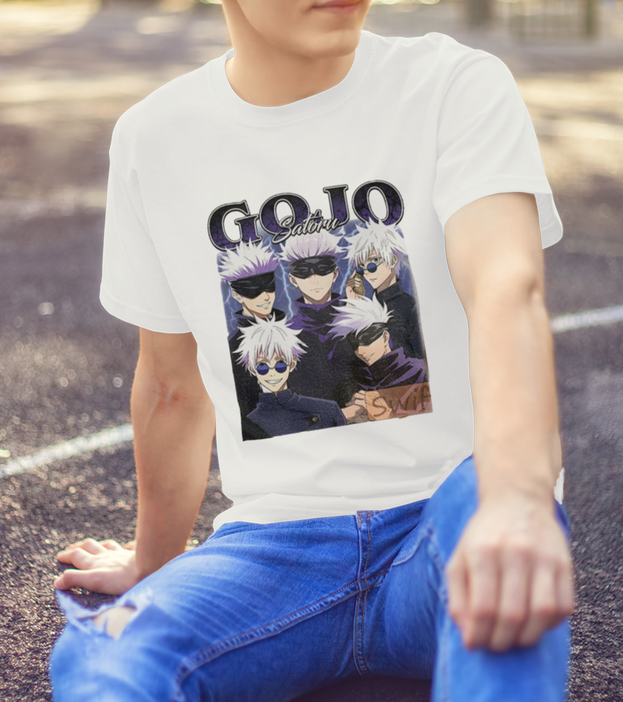 Gojo Satoru Jujutsu Kaisen Characters Anime Manga Fans T-Shirt