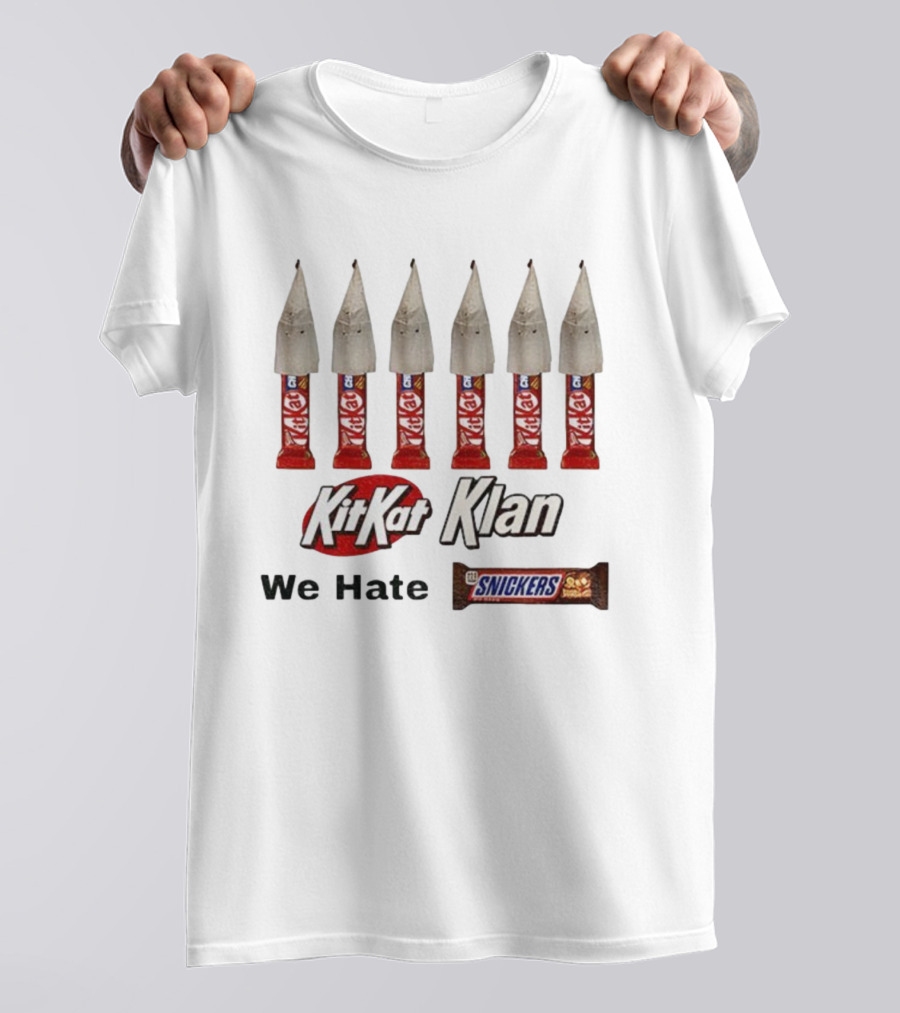 KKK Kitkat Klan We Hate Snickers Meme T-Shirt
