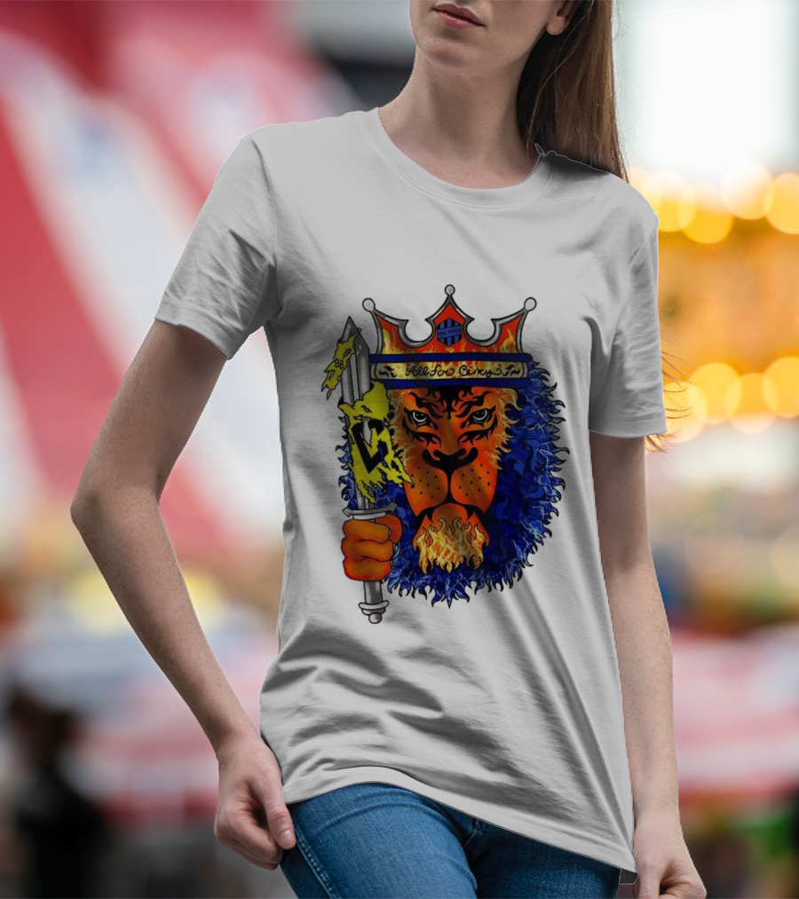 All For Cincy Lion Sword The Pride Crown Flame T-Shirt
