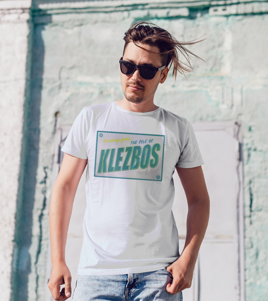 Greetings From The Isle Of Klezbos Vintage New T-Shirt