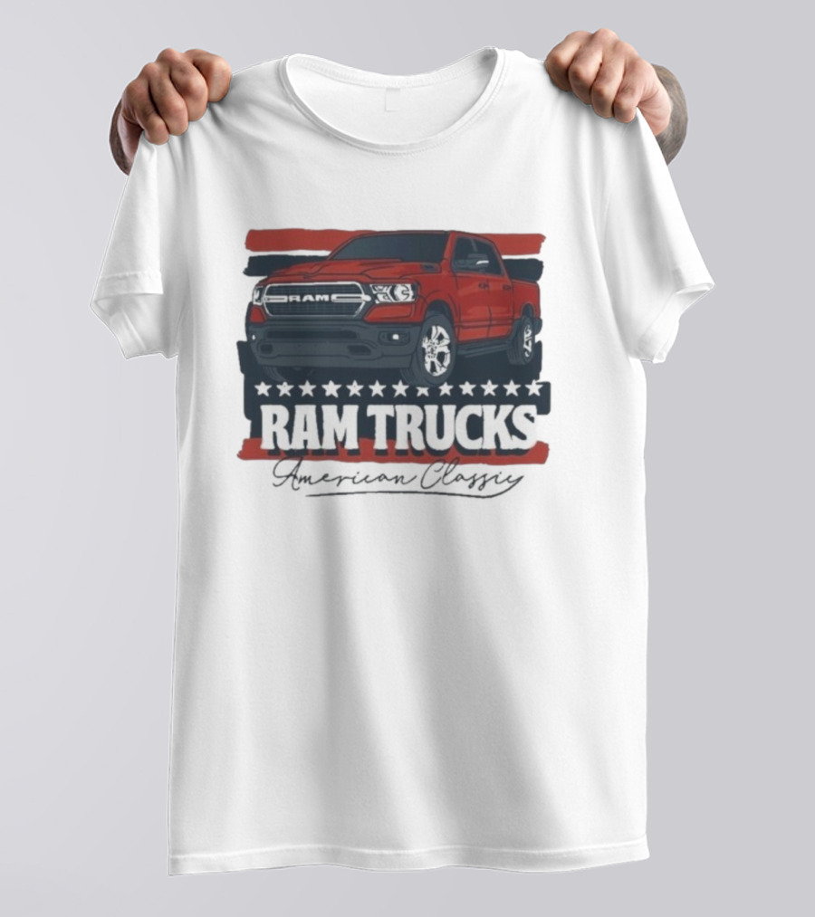Ram Trucks American Classic Patriotic Stars And Stripes T-Shirt