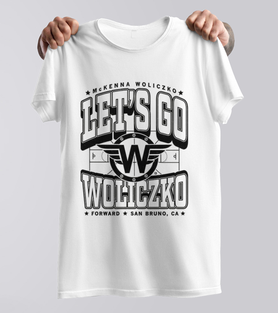 Let's Go McKenna Woliczko San Bruno California T-Shirt