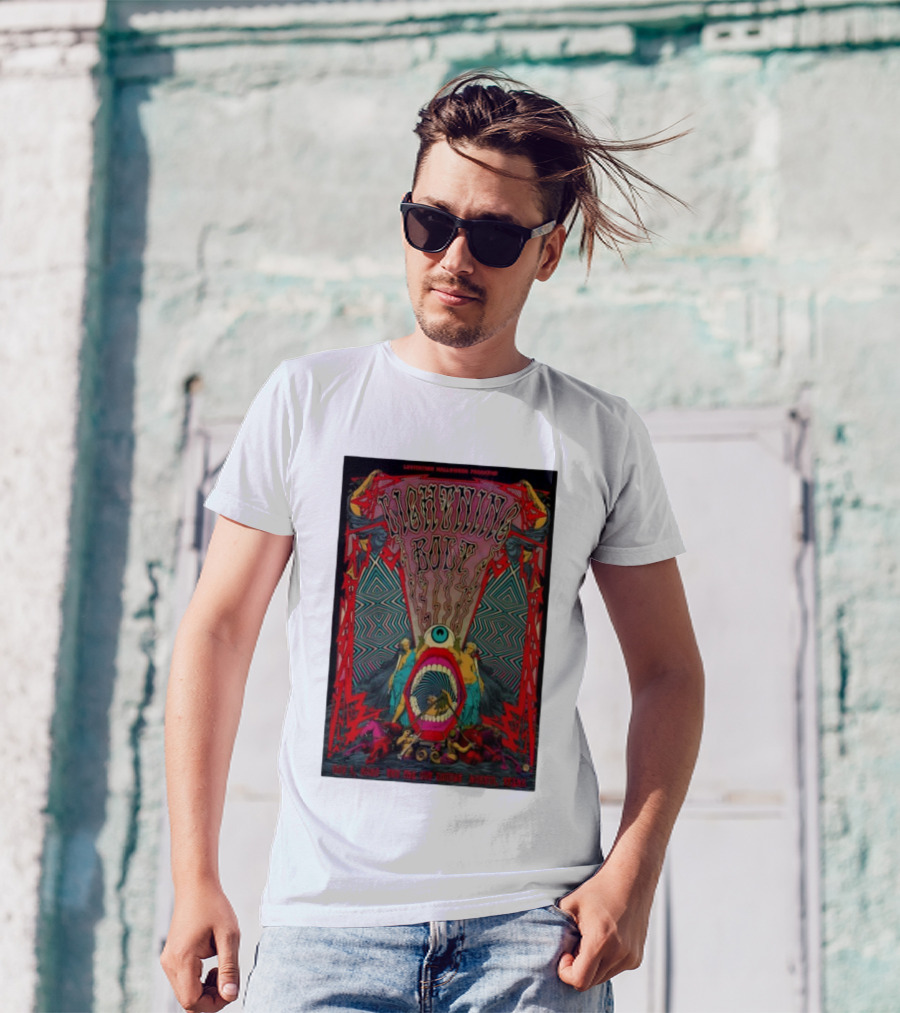 Levitation Halloween Fracas Lightning Bolt Nov 1 2025 Empire Austin Texas T-Shirt