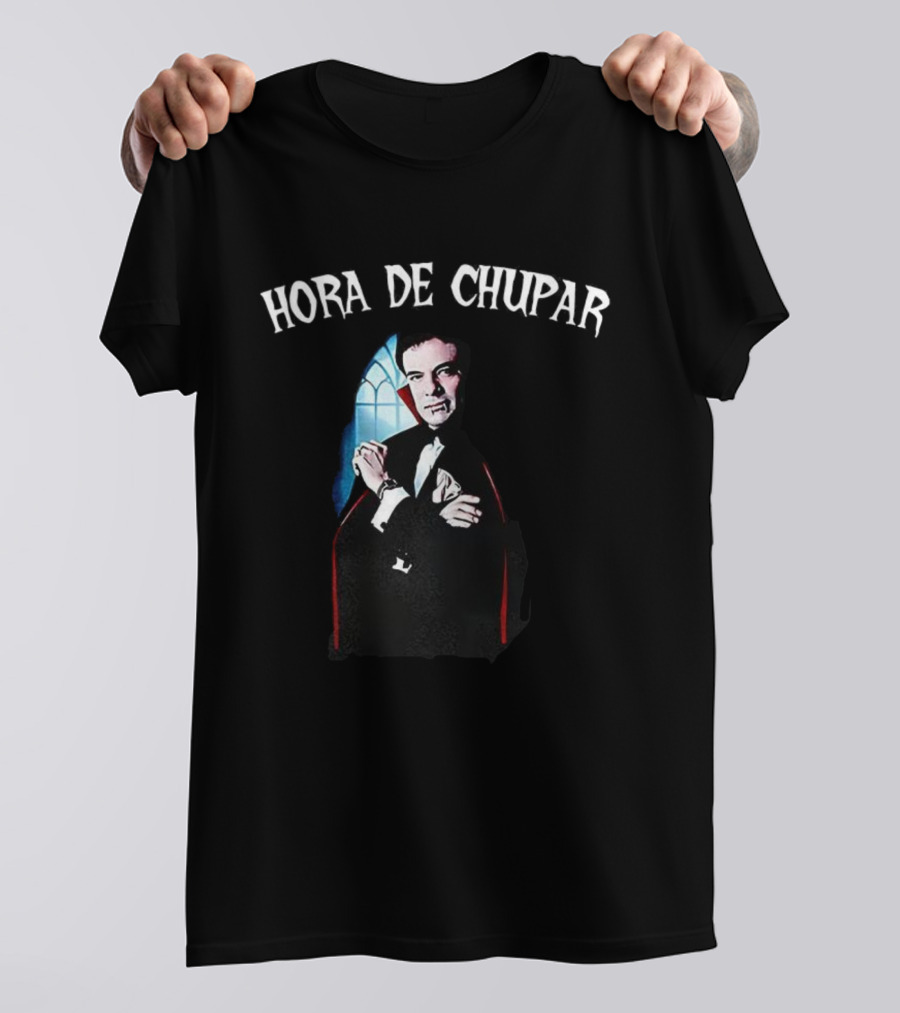 Hora De Chupar Count Dracula Classic Gothic Vampire Design T-Shirt