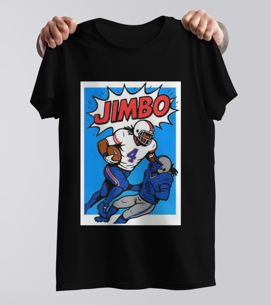 James Cook Jimbo Number 4 Buffalo Bills Football T-Shirt