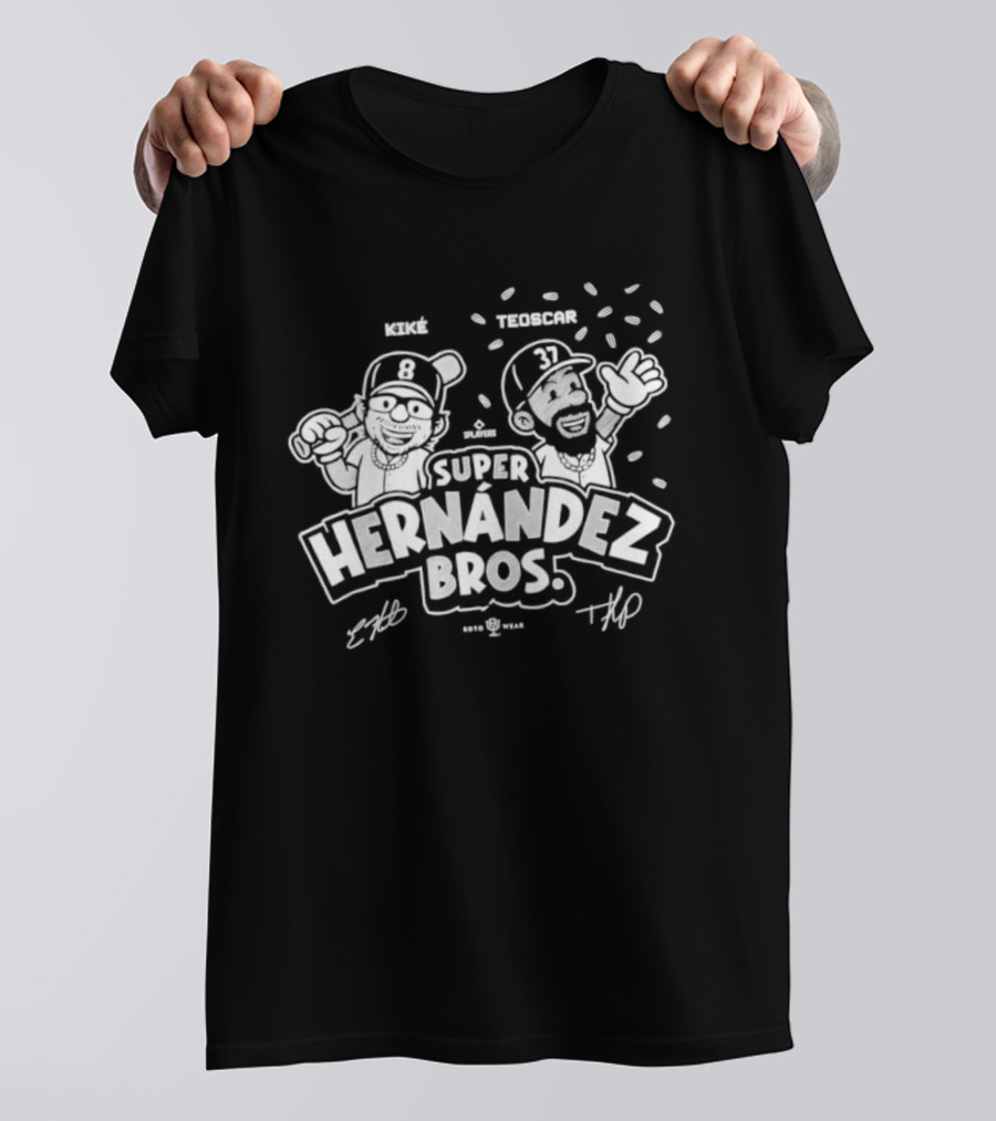 Kike Teoscar Hernandez Bros Super Baseball Duo T-Shirt