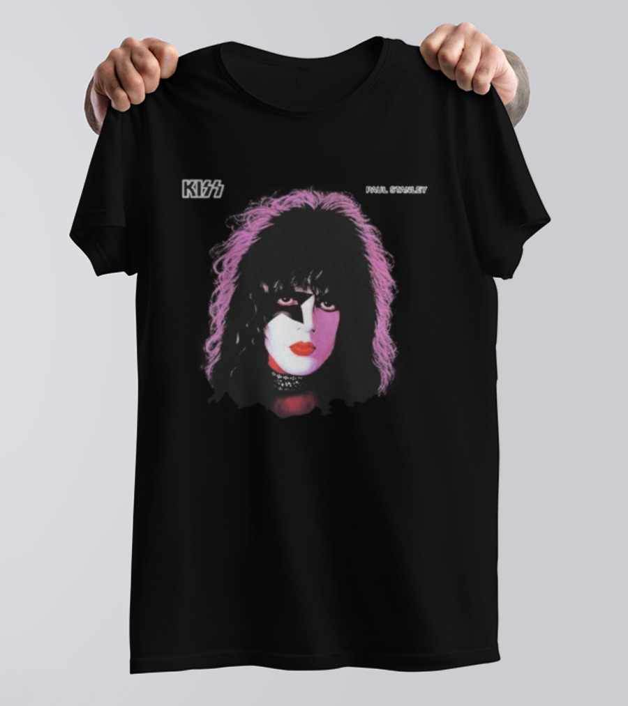 Kiss 1978 Paul Stanley Iconic Face Makeup Imagery T-Shirt