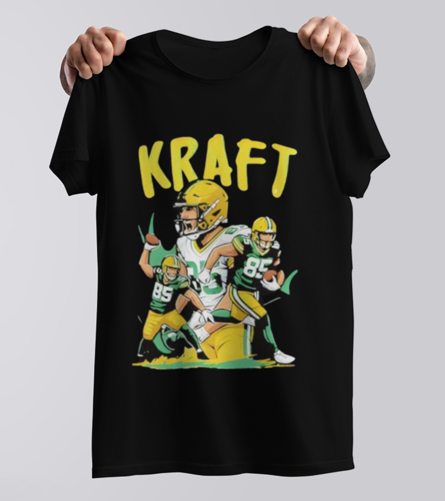 Kraft Football 85 Green Bay Packers Tucker Kraft T-Shirt