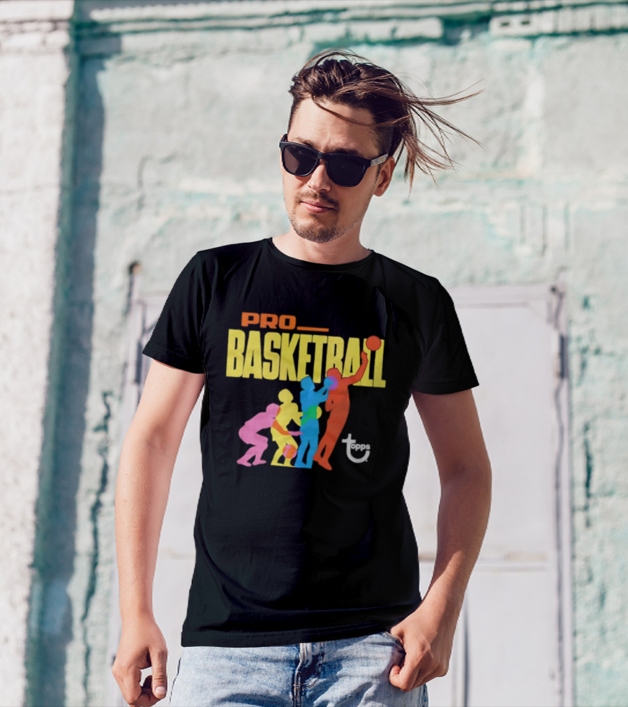 1972 Topps Pro Basketball Retro Silhouettes T-Shirt